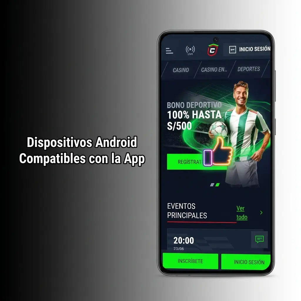Dispositivos Android compatibles con la app de Casinado