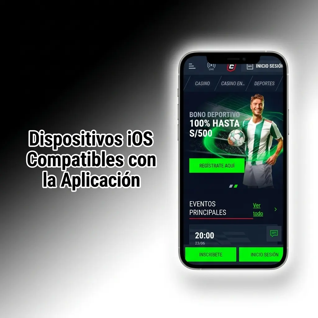 Dispositivos iOS compatibles con la aplicación de Casinado