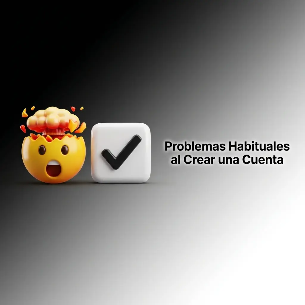 Problemas habituales al crear una cuenta