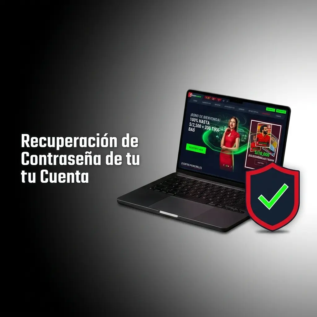 Pantalla de recuperación de contraseña de Casinado