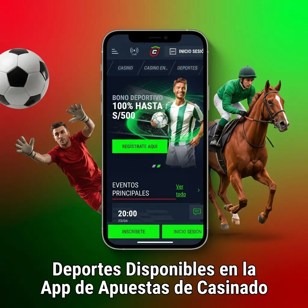 Deportes disponibles en la app de apuestas de Casinado