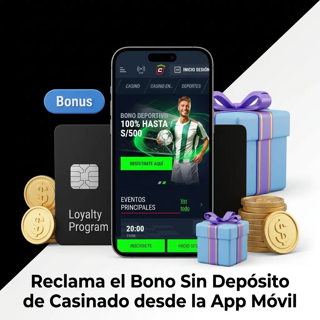 App móvil de Casinado para reclamar bonos