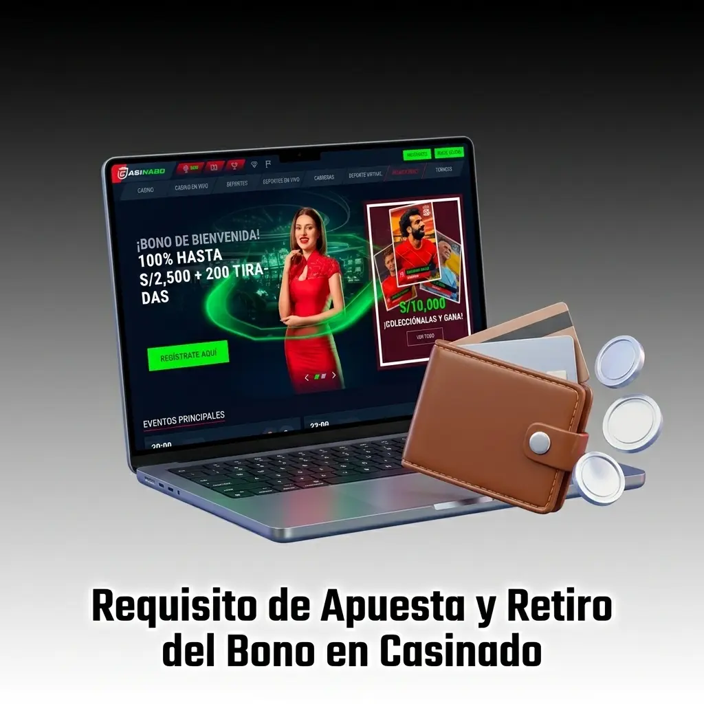 Requisitos de apuesta y retiro del bono en Casinado