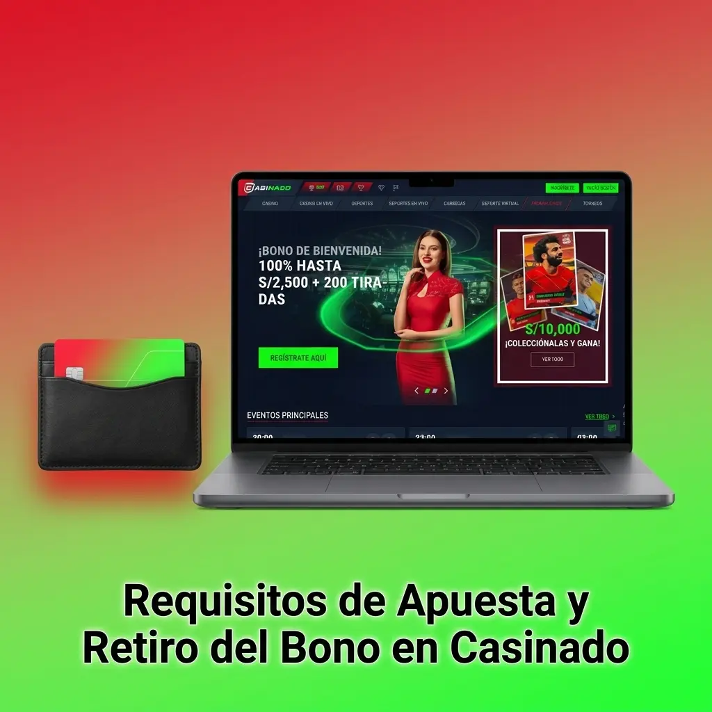 Requisitos de apuesta y retiro del bono en Casinado